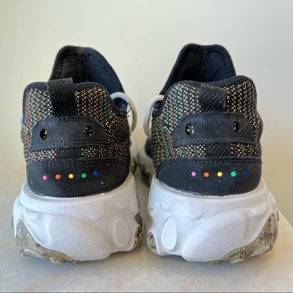 Nike CN1709-001 React Presto Flyknit Multicolor Black Gray Running Shoe - Picture 6 of 8